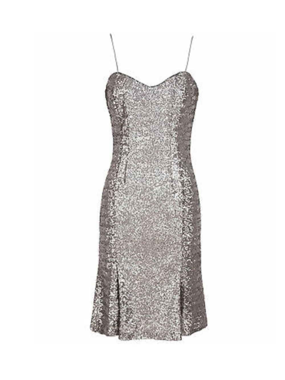 NWT Banana Republic 0P L’wren Scott Silver Sequin Formal Dress